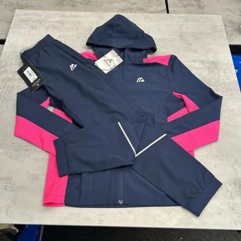  50. 10-11 Navy Pink  Hooded Jacket + Joggers New Tag 